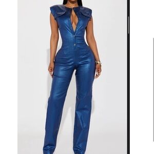 Fashion Nova Metallic Jumpsuit
